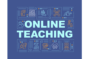 Online Teaching Word Concepts Banner