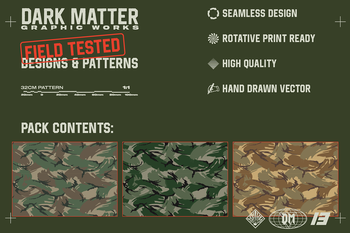 DPM WoodlandC2 Camo Seamless Pattern, a Pattern Graphic by darkmatter_graphicworks (Photo 2 of 3)
