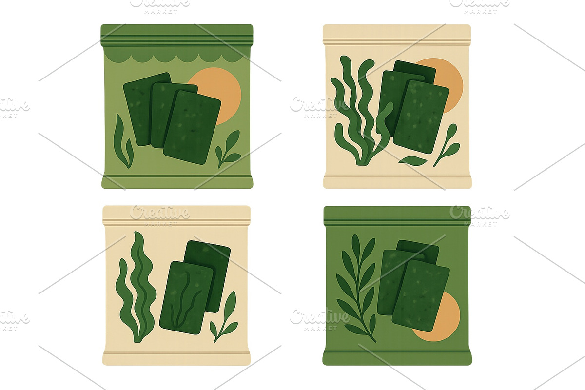 Colorful packaging design featuring, a Food Illustration by ZinetroN
