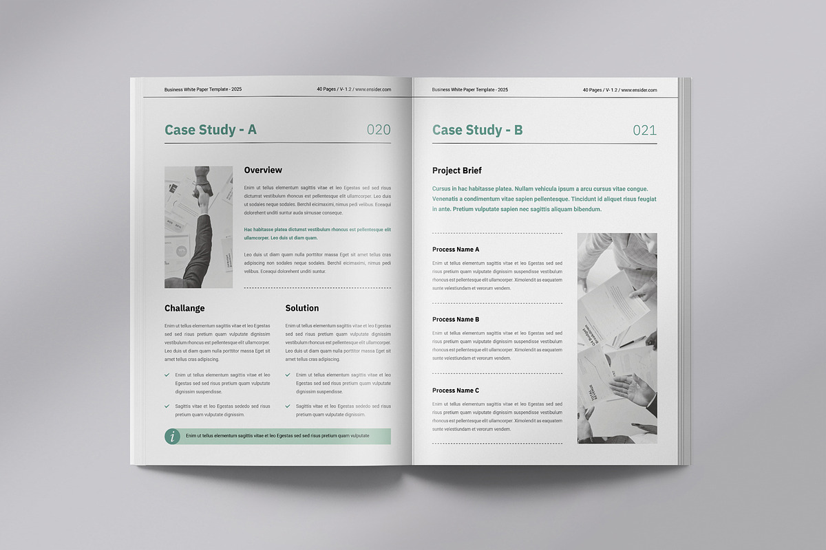 Whitepaper | Canva, Word, InDesign, a Brochure Template by Orcshape Studio (Photo 10 of 17)