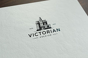 Victorian House Vintage Logo, a Branding & Logo Template by tkzgraphic (Thumbnail 2 of 2)