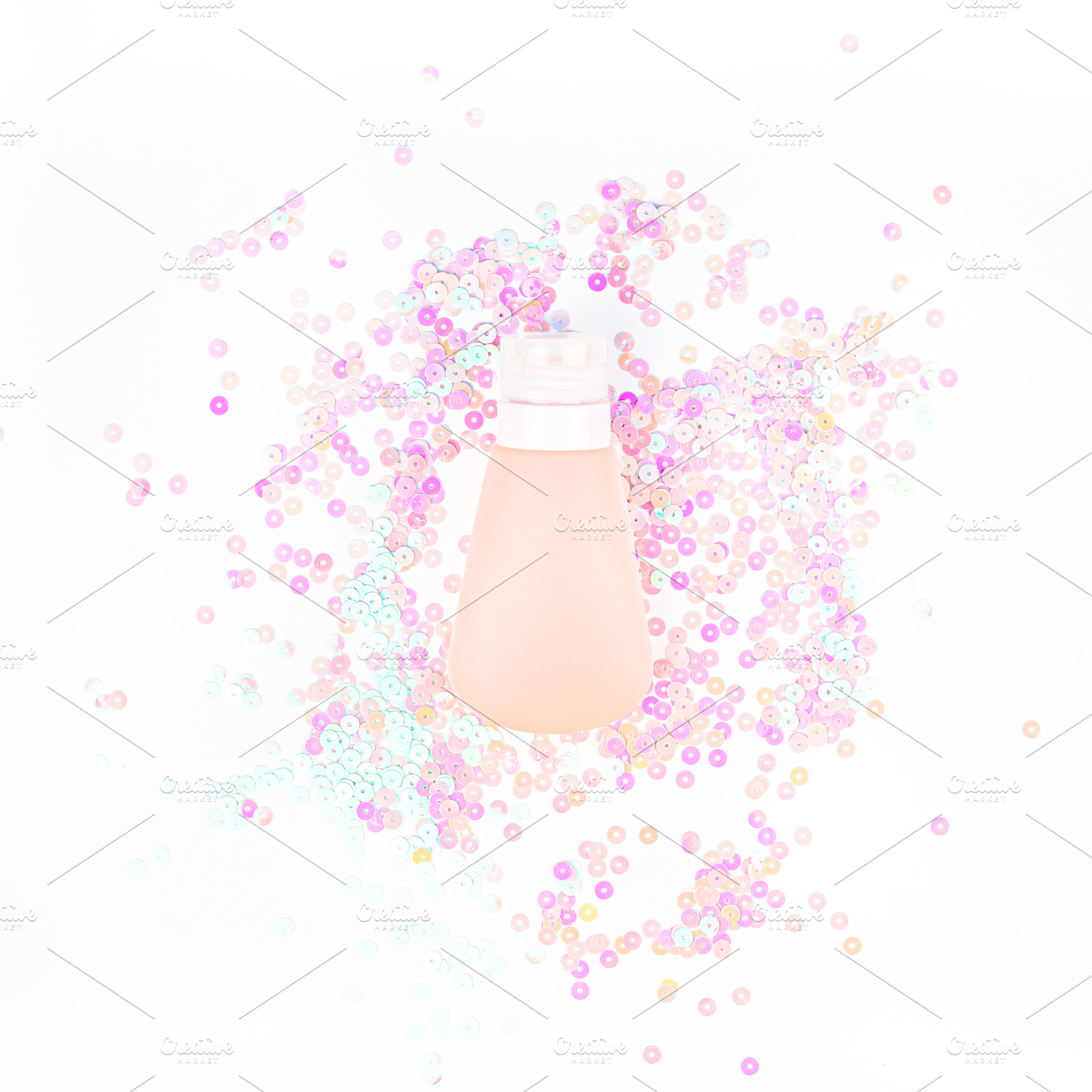 Сosmetic cream tube on pearl pastel stock photo containing pearl and shiny, a Beauty & Fashion Photo by Dvoevnore photos