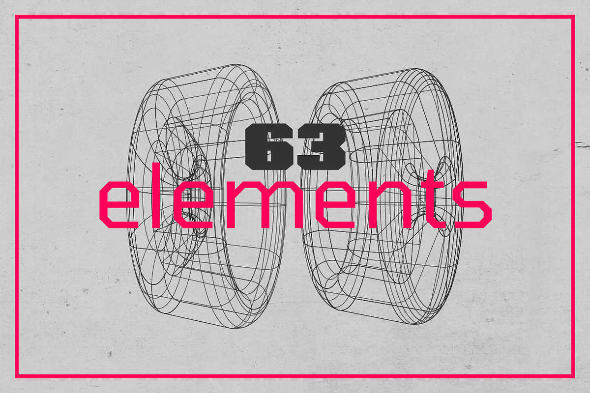 3D Wireframe Shapes | set 3, an Object Graphic by MaximGertsen (Photo 5 of 7)