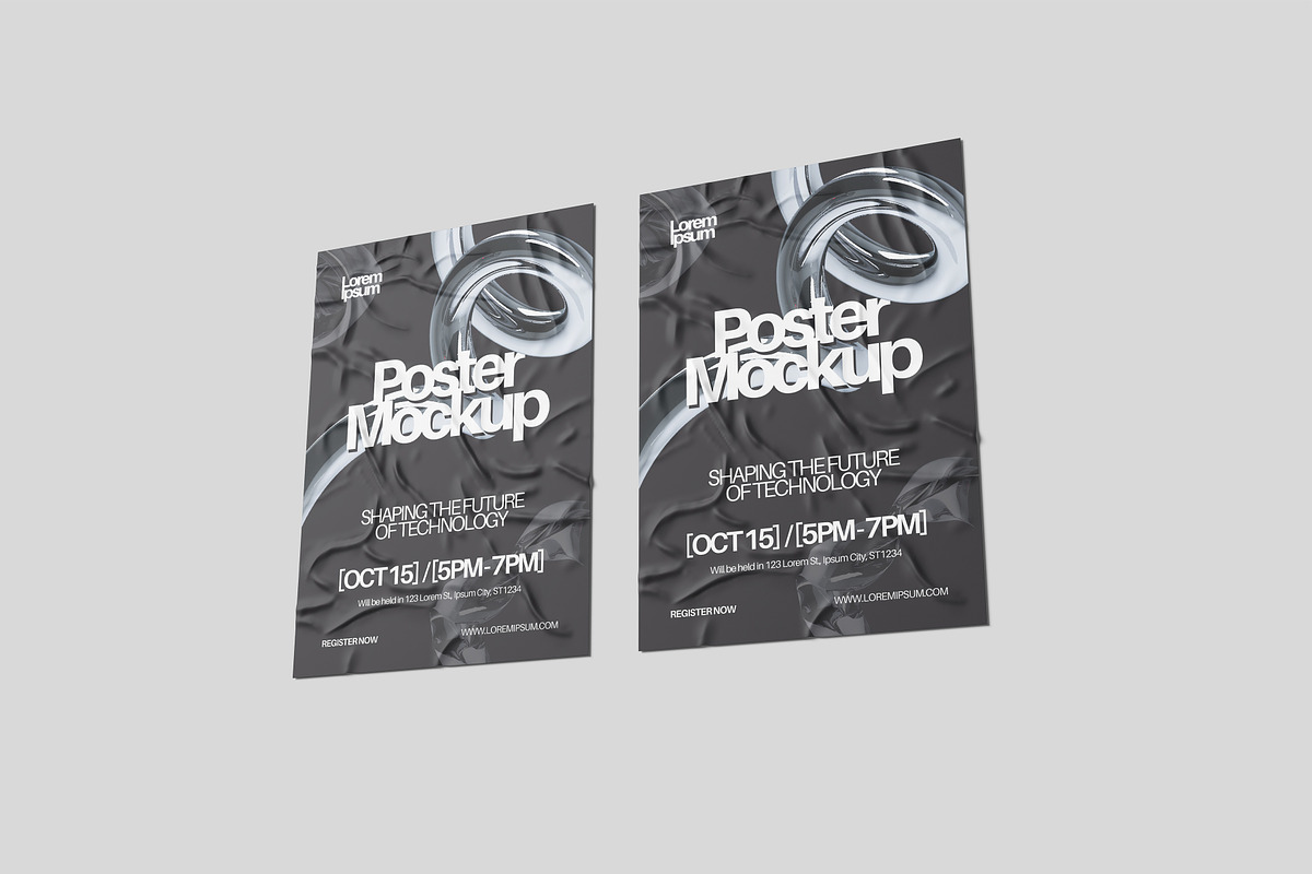 Wall Poster Mockup, an Advertising Mockup by Hazzpro_Std (Photo 5 of 5)