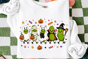 Halloween Pickle Costume PNG, a Seasonal Illustration by OK Design