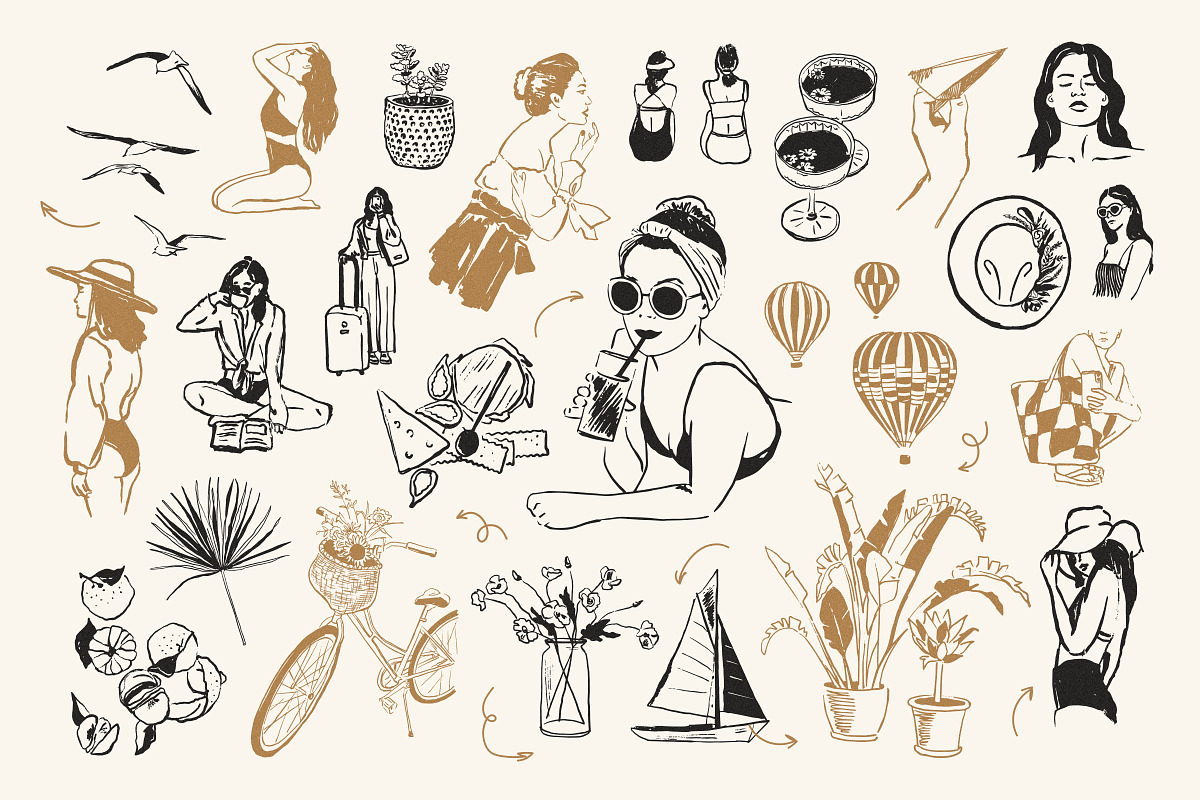 Travel Illustrations, an Object Graphic by iStar Design (Photo 7 of 13)