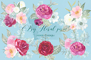 Dusty miller & english roses, an Illustration by LABFcreations (Thumbnail 3 of 8)