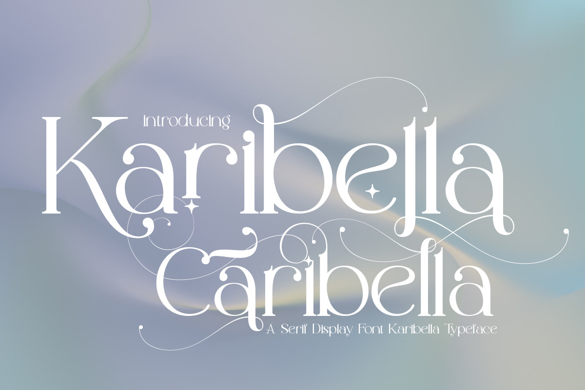 Karibella, a Serif Font by Bramcreative (Photo 2 of 10)