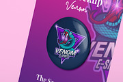 Pin Button Mockup - 8 Views, an Advertising Mockup by Illusiongraphic (Thumbnail 16 of 23)