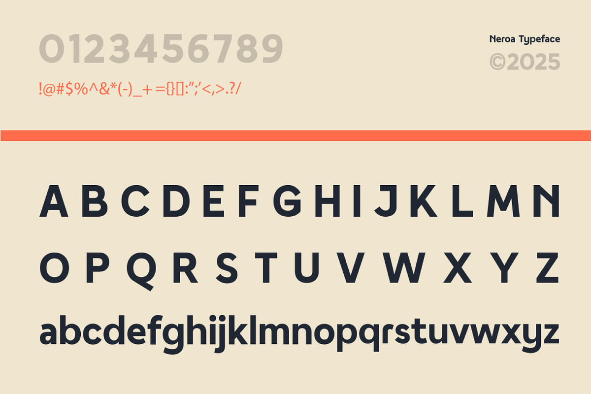 Neroa – Modern Sans Serif Font, a Sans Serif Font by Brand Earth (Photo 2 of 7)