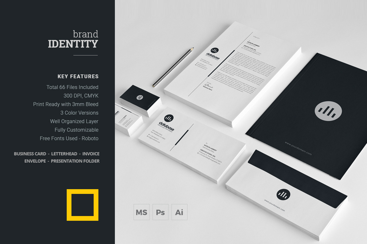 Brand Identity, a Stationery Template by DesignJanala (Photo 1 of 7)