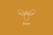 Bee symbol logo, a Branding & Logo Template by MuzaInspires (Thumbnail 2 of 5)