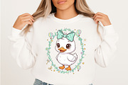 Preppy Valentines Goose Png,, an Illustration by Designking (Thumbnail 3 of 6)