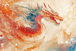 Vibrant and dynamic Asian dragon, an Animal Photo by MistyDay