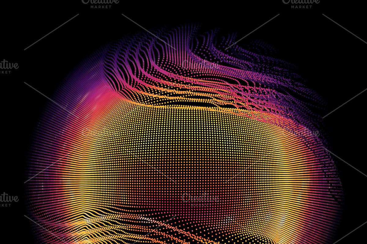 16 Abstract Glitched Spheres, an Object Graphic by GarryKillian (Photo 12 of 17)
