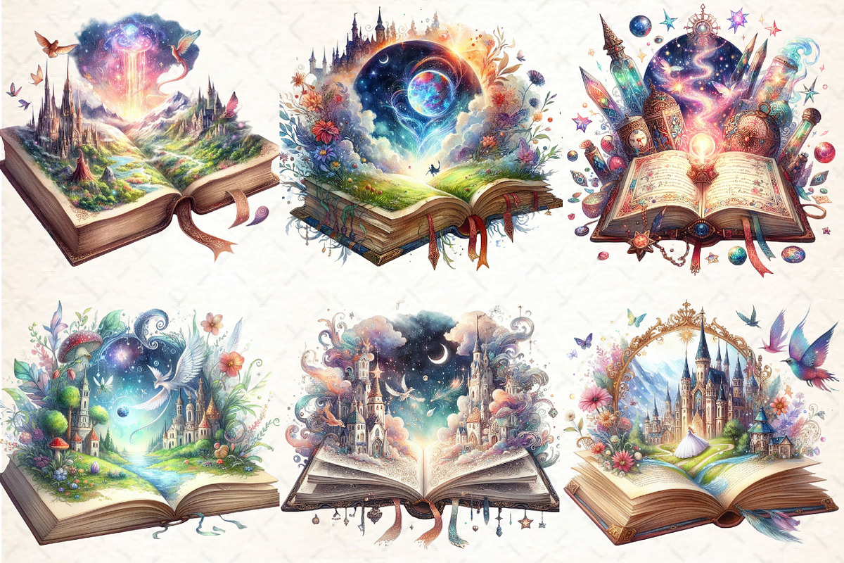 beautiful Fantasy Book, an Illustration by DreamCafeArt (Photo 4 of 7)