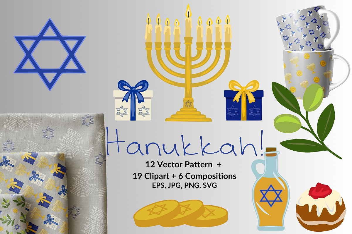 Happy Hanukkah, a Seasonal Illustration by Elatedowl (Photo 1 of 16)