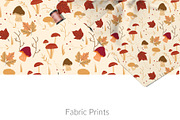 Seamless Autumn leaves Pattern Set, a Pattern Graphic by Sheikhadesign (Thumbnail 6 of 6)