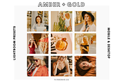 Amber + Gold Mobile Presets, an Action Add-On by Filtercrave (Thumbnail 4 of 6)