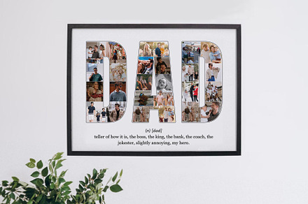 Dad Photo Collage – Dad Funny Define, a Poster Template by AIW SOLUTIONS