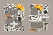 Travel - Scrapbook Layout & Elements, an Object Graphic by Ghurafa Studio (Thumbnail 2 of 3)