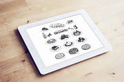 Hand drawn restaurant desserts, a Food Illustration by Natalya Levish (Thumbnail 3 of 3)