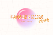 Bubble Gum Club. Playful trio font, a Handwritten Font by PaperJamLab (Thumbnail 14 of 14)