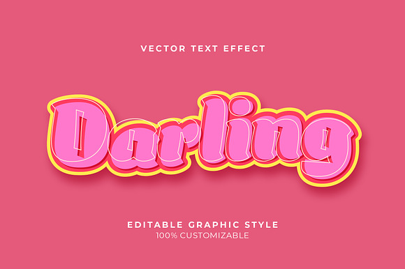 Playful Pink Retro Text Effect preview 3