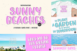 SUMMER Font Bundle - Hand Lettered