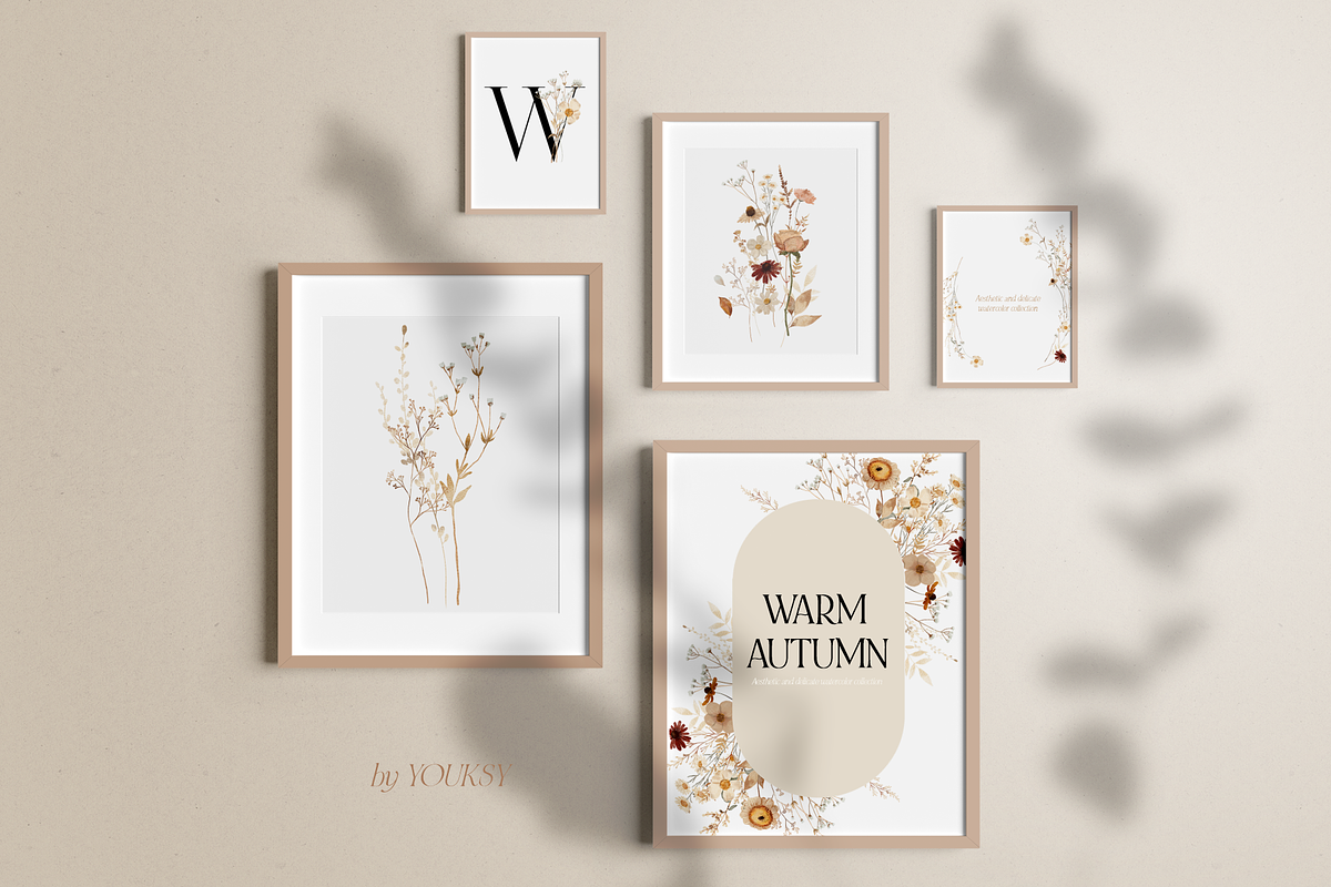Warm AUTUMN - wildflower collection, a Seasonal Illustration by Youksy (Photo 2 of 17)