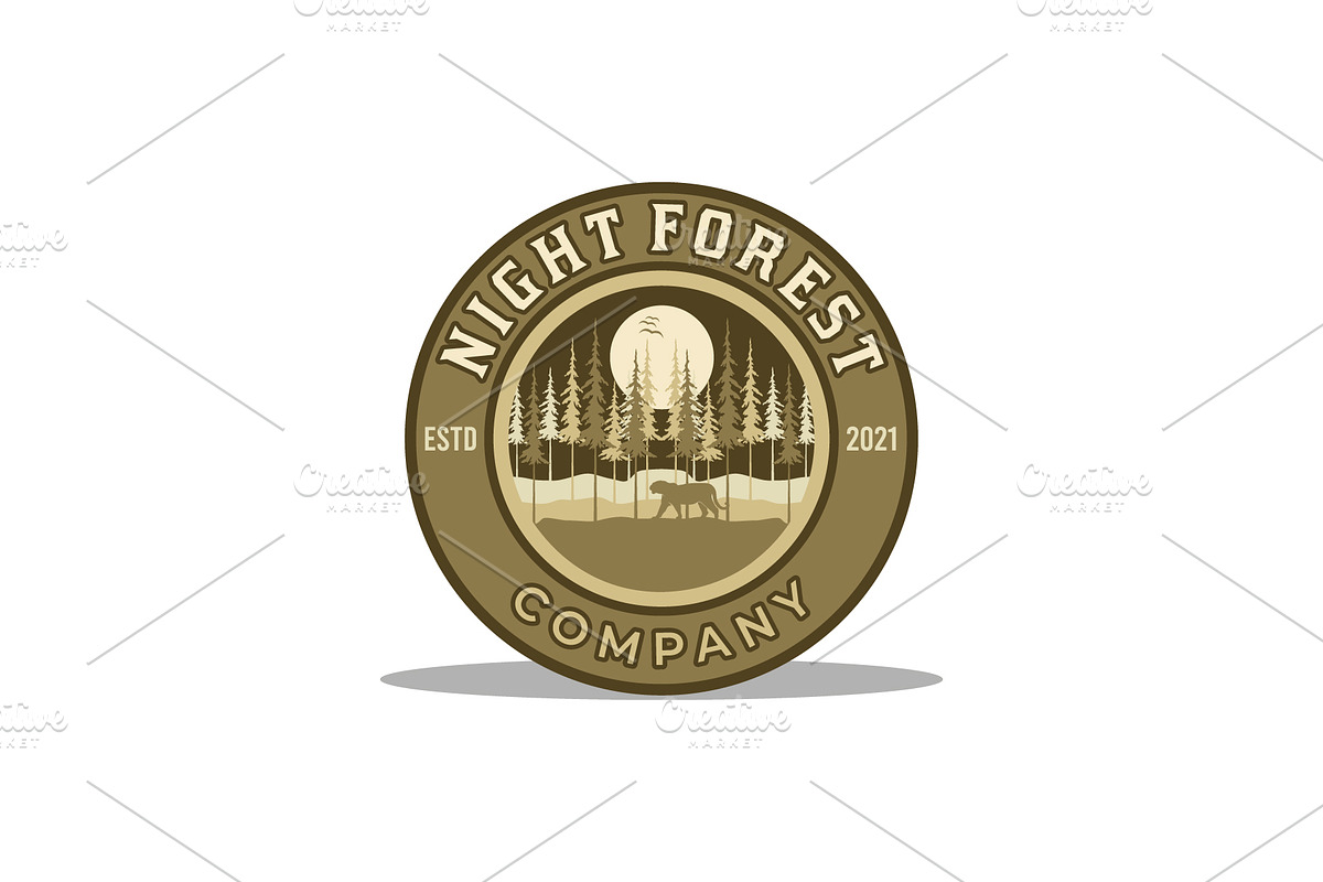 Pine Forest Logo, a Branding & Logo Template by Atlantis X Nurman Arbai (Photo 1 of 2)