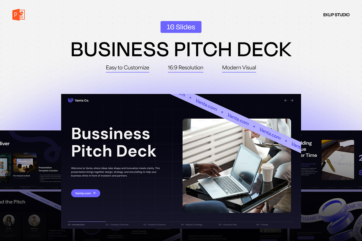 Business Pitch Deck Powerpoint