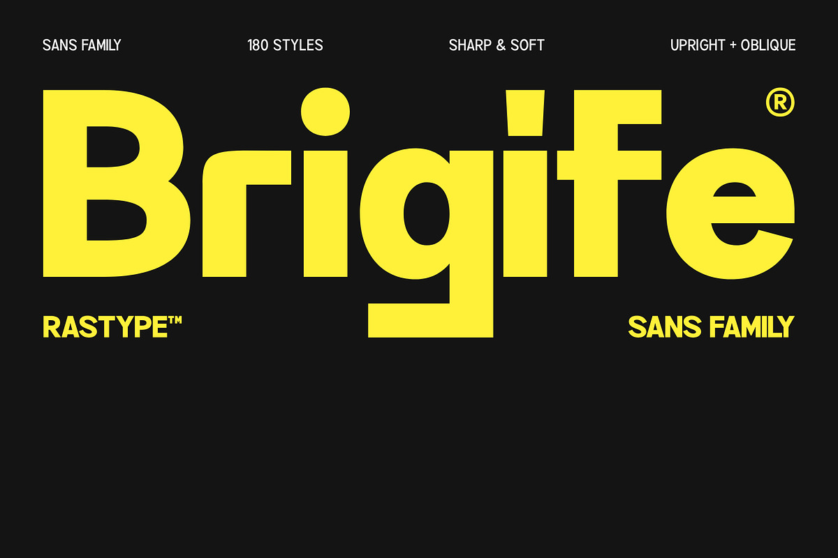 Brigife - Family Font, a Sans Serif Font by Rastype (Photo 11 of 11)
