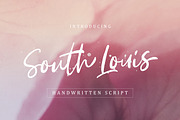 South Louis - Handwritten Script, a Script Font by Littlehand (Thumbnail 1 of 7)
