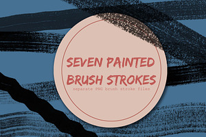 Painted Texture Ink Brush Strokes