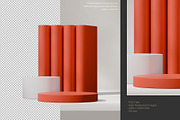 5 Podium with Transparent Background, a Background Graphic by faustudio (Thumbnail 6 of 7)
