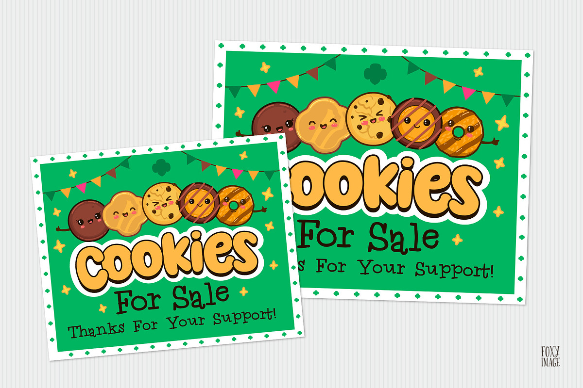 Cookies Sold Here Printable Sign, a Mockup by FoxyImage (Photo 3 of 3)