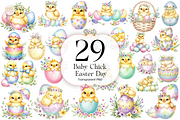 Easter Baby Chick PNG Clipart Cute., an Animal Illustration by KennedyStudio (Thumbnail 1 of 5)
