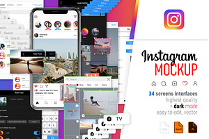 Instagram Screen Interfaces
