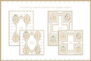 Easter Bunny Eggs Cards 2 Vintage, a Seasonal Illustration by Euonia Meraki (Thumbnail 9 of 12)
