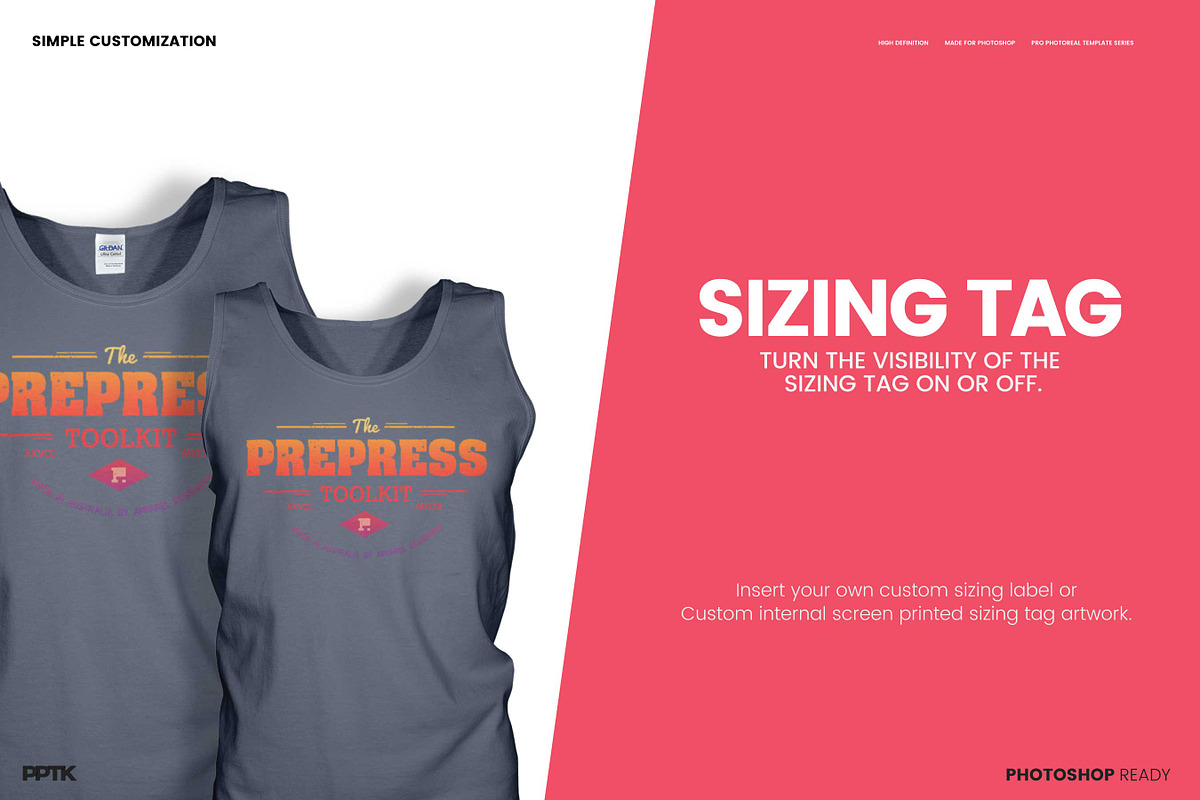 Men's Ghosted Singlet Templates, an Apparel Mockup by PrePress Toolkit (Photo 4 of 6)