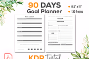 90 Days Goal Planner Journal - KDP, a Design Template by Ink Gallery (Thumbnail 2 of 3)