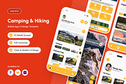TrailNest - Camping & Hiking Mobile, an App Template by productype1 (Thumbnail 1 of 5)