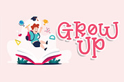 growup, a Slab Serif Font by Mariyana (Thumbnail 1 of 4)