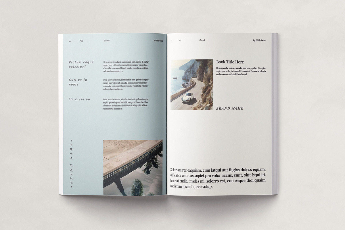 Book Layout Brochure Design Template, a Brochure Template by ArtisanaAura (Photo 7 of 11)