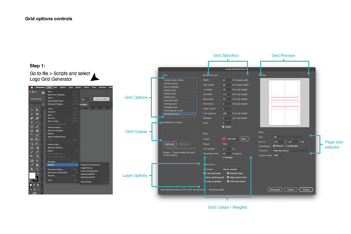 Design Grid Generator, an Action Add-On by A Northern Type (Photo 2 of 3)