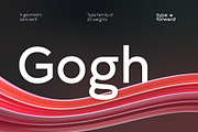Gogh Font Family, a Sans Serif Font by Type Forward (Thumbnail 1 of 9)