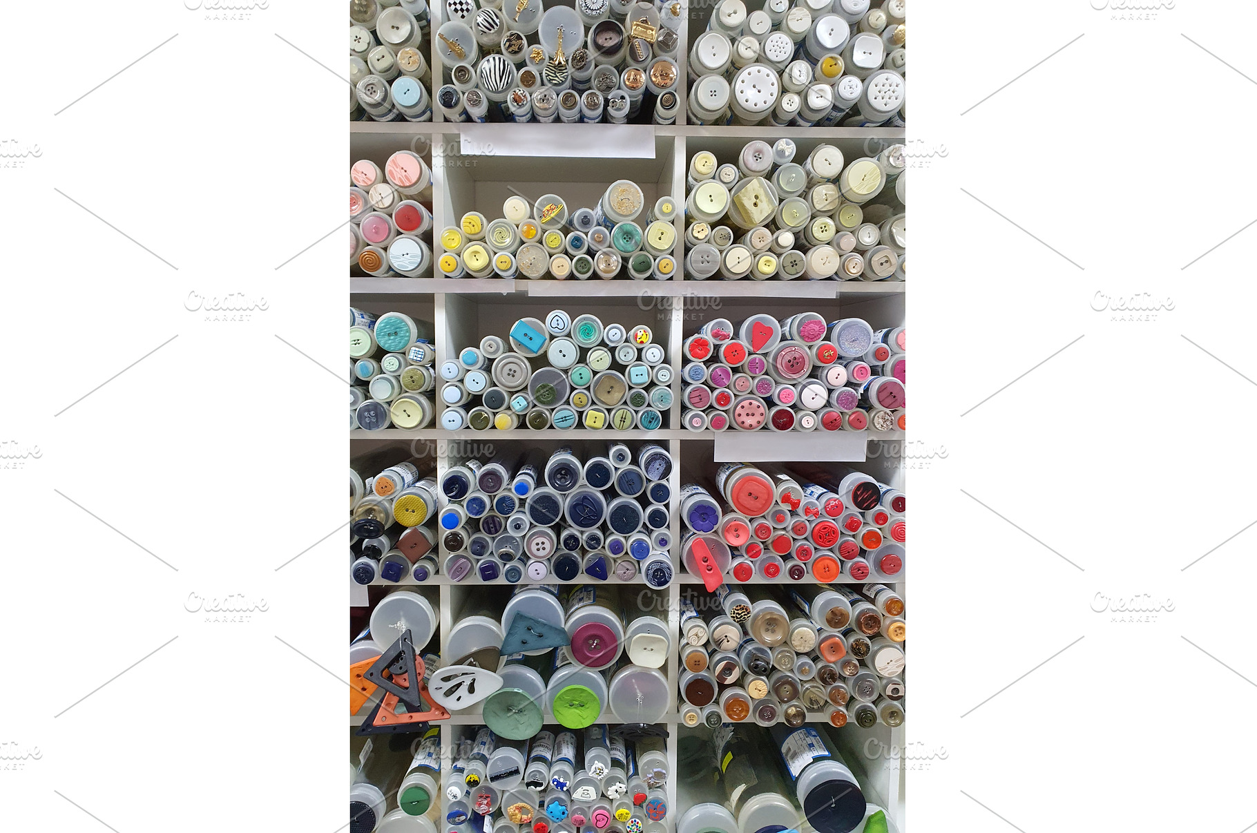 Various colorful buttons displayed, a Beauty & Fashion Photo by Lermont51