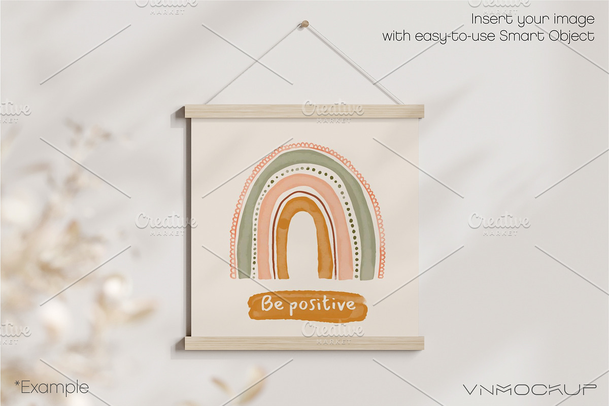 Poster Hanger Bundle - 7 Mockups, a Print Template by VNmockup (Photo 2 of 8)