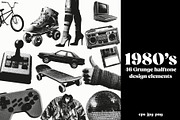 1980's grunge halftone elements, a Graphic by ink drop (Thumbnail 1 of 6)